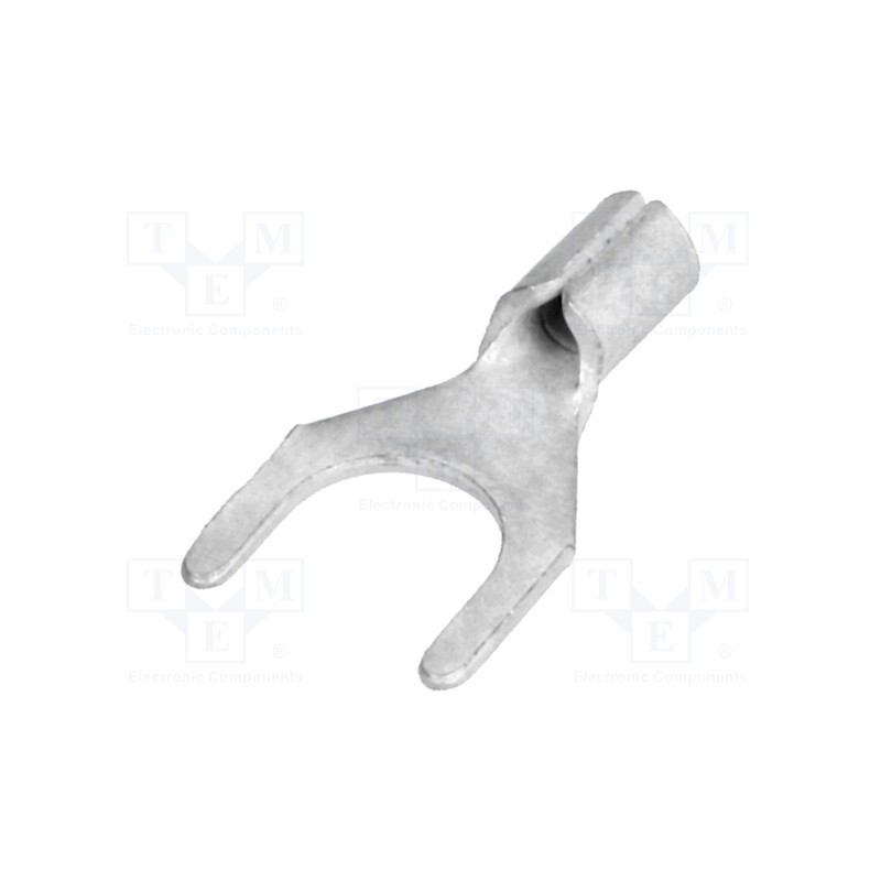 50 pcs : BM 01132 - Tip: fork, M6, 0.25÷1.5mm2, crimped, for cable, non-insulated