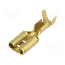50 pcs : BM 01145 - Terminal: flat, 4.8mm, 0.5mm, female, 0.5÷1.25mm2, crimped, brass