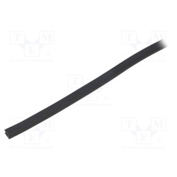 10 m : UT-5 - Hole and edge shield, EPDM, L: 10m, black, H: 8mm, W: 5mm, industrial