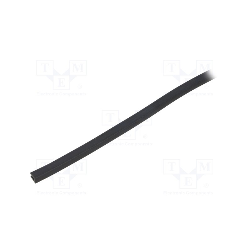 10 m : UT-5 - Hole and edge shield, EPDM, L: 10m, black, H: 8mm, W: 5mm, industrial