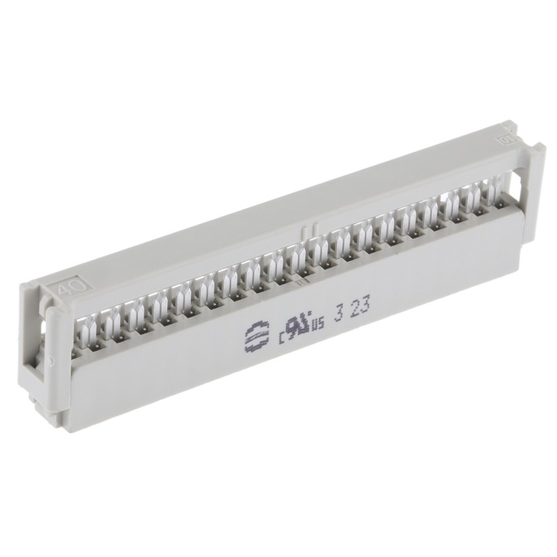 50 pcs - Harting 40-Way IDC Connector Socket for Cable Mount, 2-Row