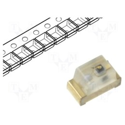 20 pcs : KP-2012EC - LED, SMD, 0805, red, 4÷12mcd, 2x1.25x1.1mm, 120°, 2÷2.5V, 20mA, 105mW