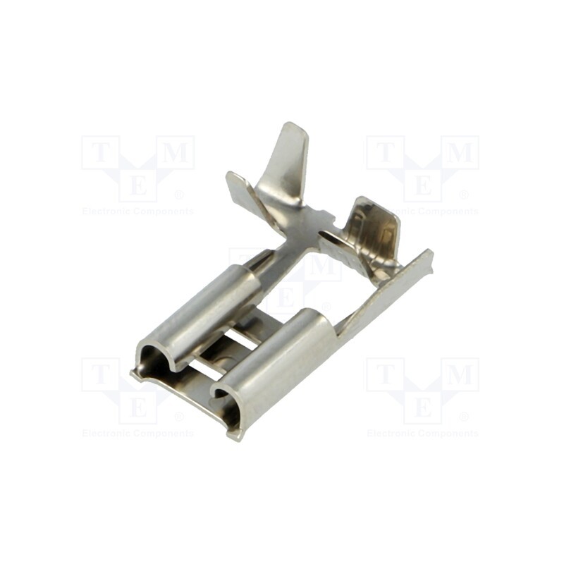 50 pcs : BM 01196 - Terminal: flat, 6.3mm, 0.8mm, female, 0.5÷1mm2, crimped, for cable