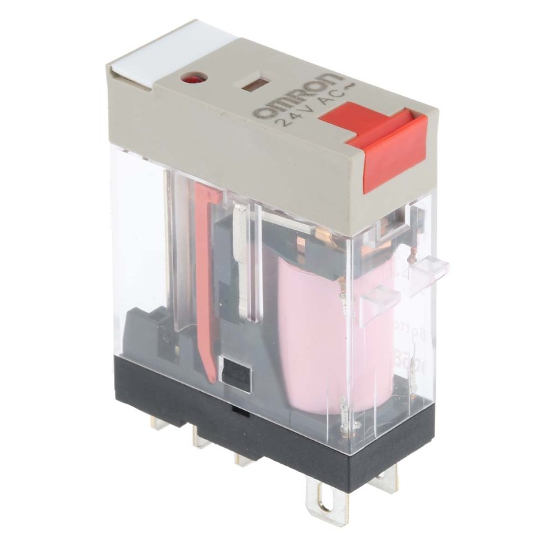 1 pcs - Omron PCB Mount Power Relay, 24V ac Coil, 10A Switching Current, SPDT