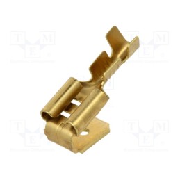 50 pcs : BM 01198 - Terminal: flat, 6.3mm, 0.8mm, female/male, 0.5÷1mm2, crimped, brass