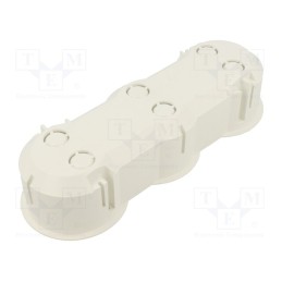 10 pcs : PK-63/45M WHITE - Enclosure: junction box, Ø: 63mm, Z: 45mm, plaster embedded, white