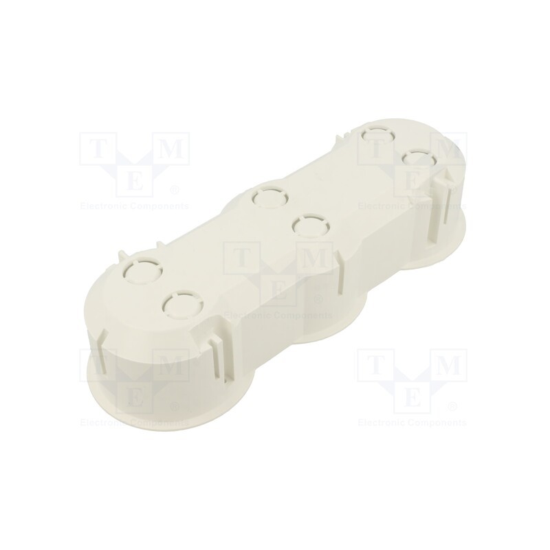 10 pcs : PK-63/45M WHITE - Enclosure: junction box, Ø: 63mm, Z: 45mm, plaster embedded, white