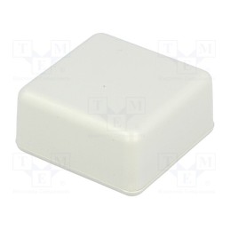 10 pcs : 1551PGY - Enclosure: multipurpose, X: 40mm, Y: 40mm, Z: 20mm, 1551, ABS, grey