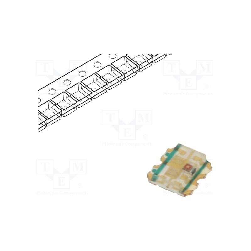 10 pcs : 19-337C/RSBHGHC-A88/4T - LED, SMD, 1616, RGB, 1.6x1.6x0.5mm, 120°, 1.7÷2.4/2.6÷3.2/2.6÷3.2V