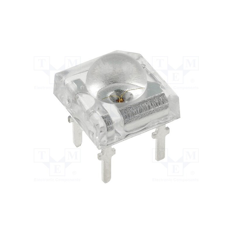 10 pcs : OSY5PAZE31D - LED Super Flux, 7.62x7.62mm, yellow, 10000÷12000mcd, 30°, 50mA