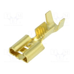 50 pcs : BM 01290 - Terminal: flat, 6.3mm, 0.8mm, female, 1÷2.5mm2, crimped, for cable