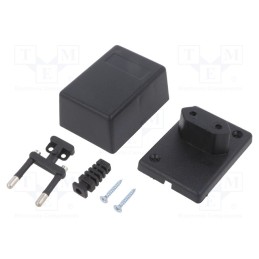 10 pcs : Z13 ABS - Enclosure: for power supplies, X: 46mm, Y: 65mm, Z: 37mm, ABS, black
