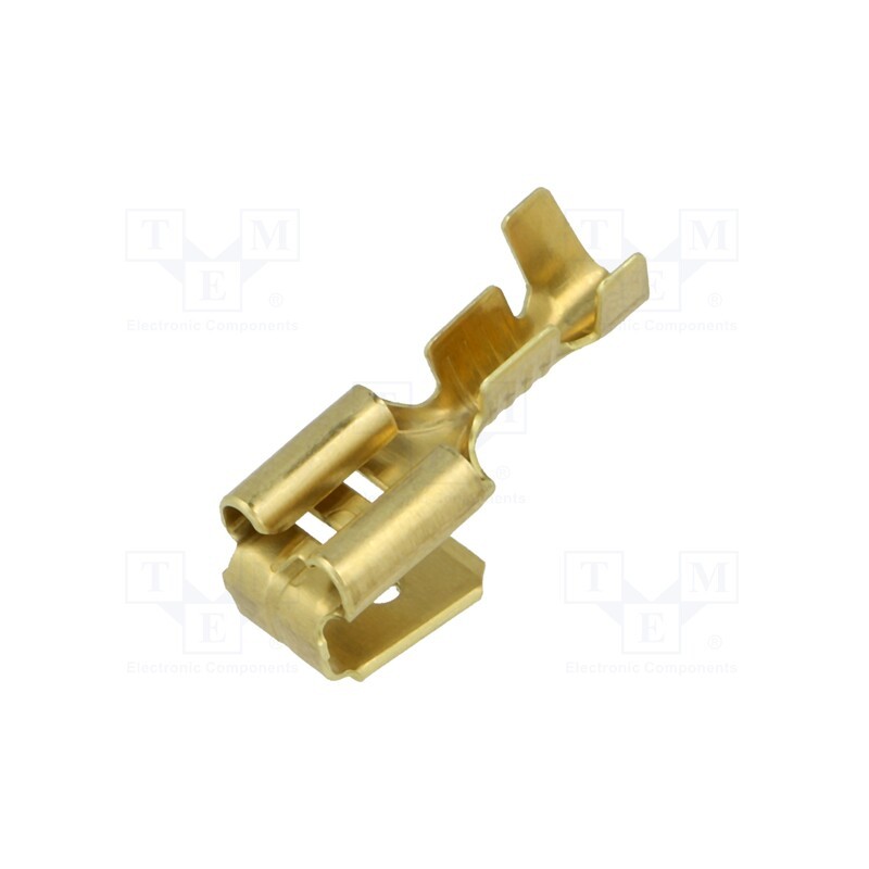 50 pcs : BM 01298 - Terminal: flat, 6.3mm, 0.8mm, female/male, 1÷2.5mm2, crimped, brass