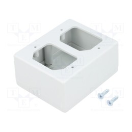 10 pcs : KM-82A/GY - Enclosure: specialist, X: 55mm, Y: 68mm, Z: 32mm, ABS, grey