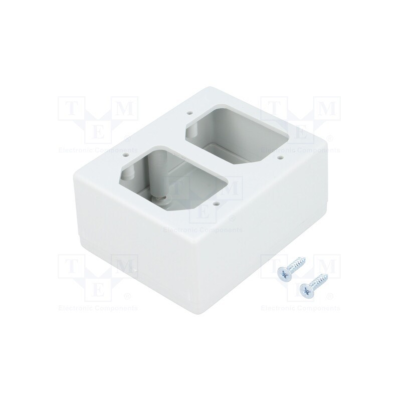 10 pcs : KM-82A/GY - Enclosure: specialist, X: 55mm, Y: 68mm, Z: 32mm, ABS, grey