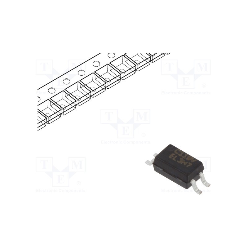 10 pcs : EL3H7(C)(TA)-VG - Optocoupler, SMD, Ch: 1, OUT: transistor, Uinsul: 3.75kV, Uce: 80V