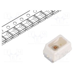 10 pcs : VLMR233T2V2-GS08 - LED, SMD, Mini PLCC2, red, 355÷1120mcd, 2.2x1.4x1.3mm, 60°, 20mA