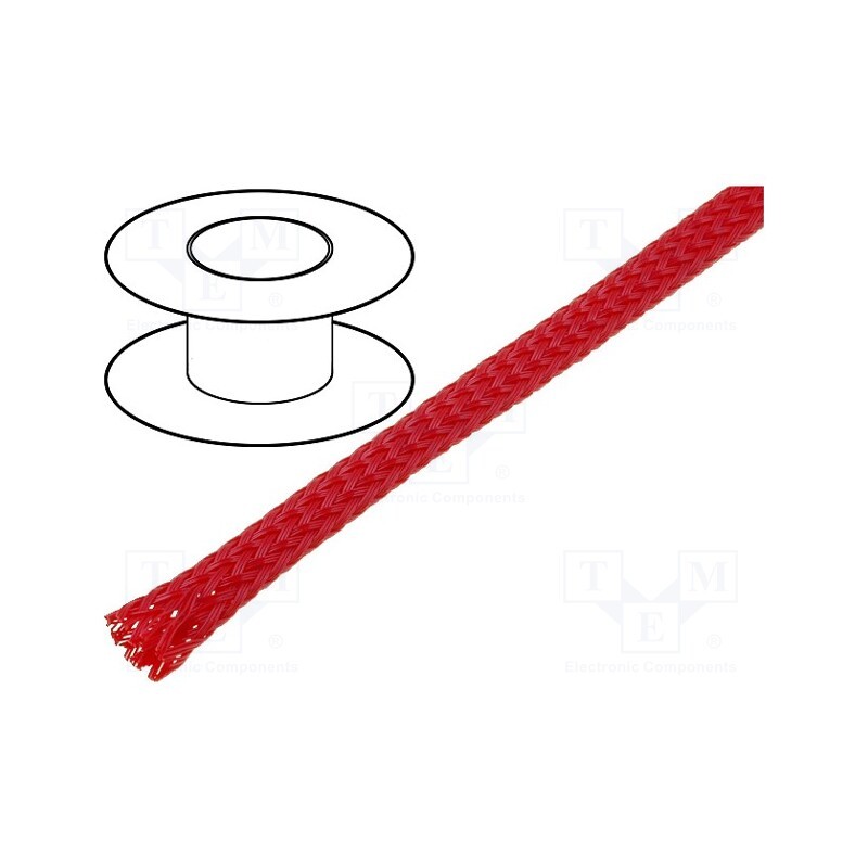 10 m : - Braid, polyester, Package: 100m, ØBraid : 2÷5,nom.3mm, red