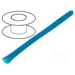 10 m : - Braid, polyester, Package: 100m, ØBraid : 3÷7,nom.4mm, blue