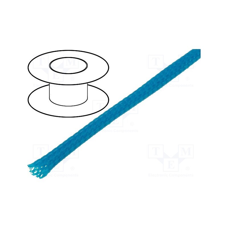 10 m : - Braid, polyester, Package: 100m, ØBraid : 3÷7,nom.4mm, blue