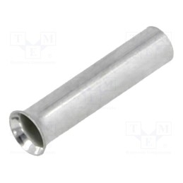 100 pcs : BM 01507 - Tip: bootlace ferrule, non-insulated, copper, 2.5mm2, 12mm, tinned