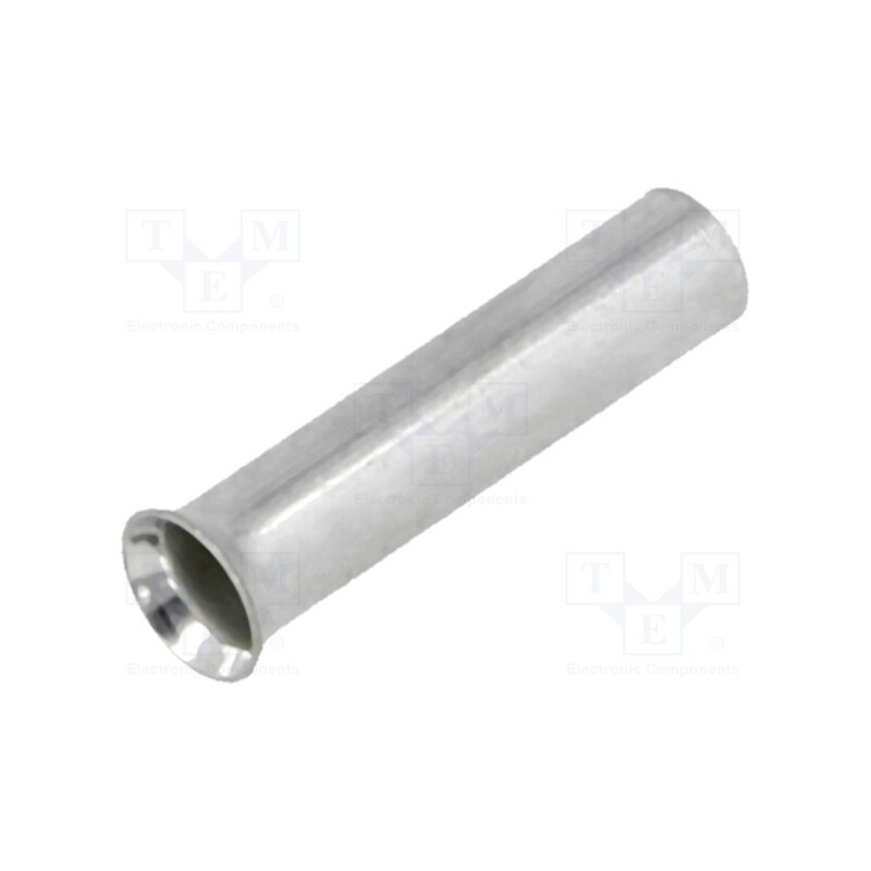 100 pcs : BM 01507 - Tip: bootlace ferrule, non-insulated, copper, 2.5mm2, 12mm, tinned