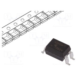 10 pcs : VO615A-7X017T - Optocoupler, SMD, Ch: 1, OUT: transistor, Uinsul: 1.5kV, Uce: 70V
