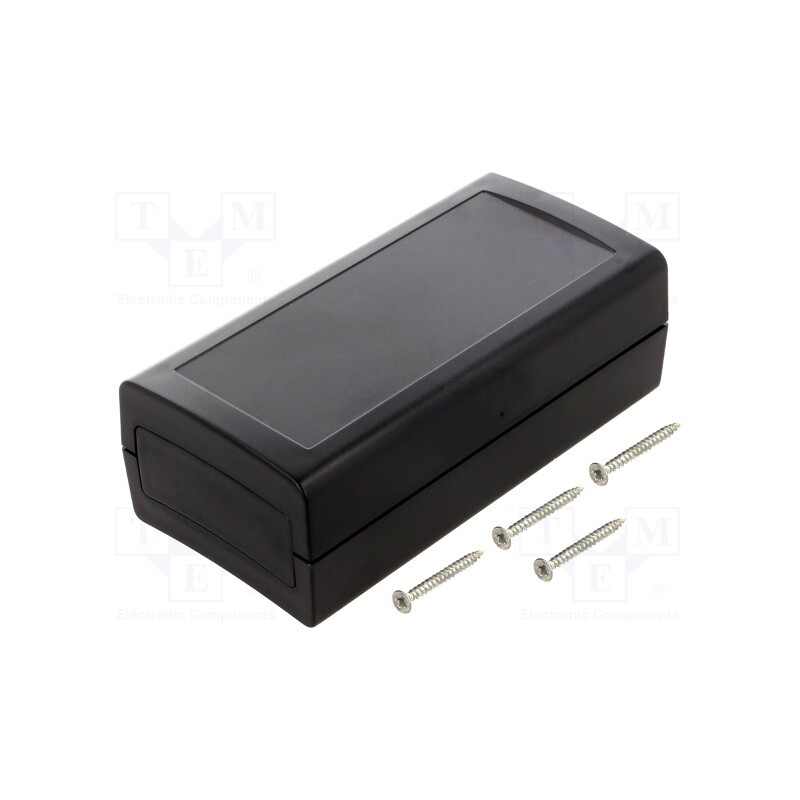 10 pcs : Z98 - Enclosure: with panel, X: 60mm, Y: 120mm, Z: 40mm, ABS, black, IP53