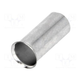 50 pcs : BM 01514 - Tip: bootlace ferrule, non-insulated, copper, 16mm2, 15mm, tinned