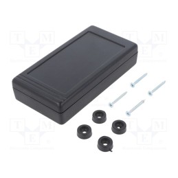 10 pcs : Z34 ABS - Enclosure: multipurpose, X: 68mm, Y: 129mm, Z: 28mm, ABS, black