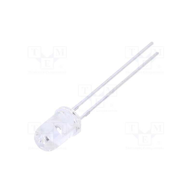10 pcs : TSHG6210 - IR transmitter, 5mm, 850nm, transparent, 230mW, 10°, THT, 1.5÷1.8V