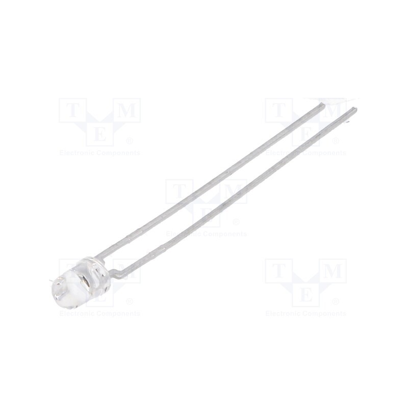 10 pcs : VSLB3940 - IR transmitter, 3mm, 940nm, transparent, 40mW, 44°, THT, 100mA