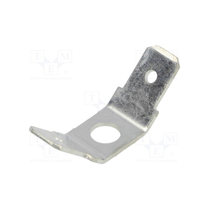 50 pcs : BM 02013 - Terminal: flat, 6.3mm, 0.8mm, 2 x male, M4, non-insulated,double