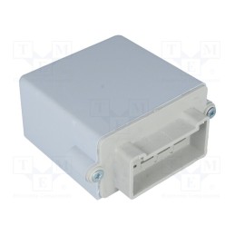 10 pcs : KM-18B GY - Enclosure: specialist, A: 55mm, B: 56mm, C: 30mm, ABS, grey, (a): 64mm
