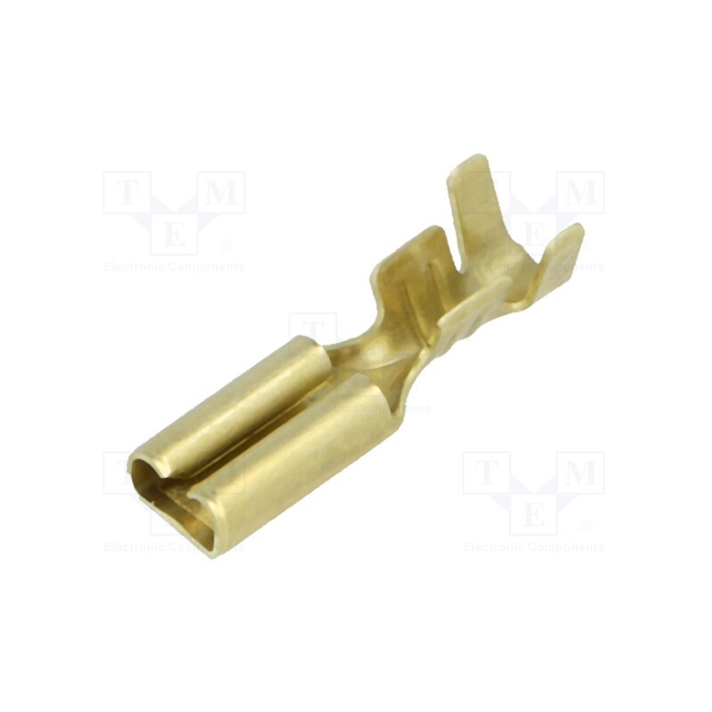 100 pcs : BM 02390 - Terminal: flat, 2.8mm, 0.8mm, female, 0.5÷1.25mm2, crimped, brass