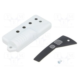 10 pcs : P-11B/2/GY - Enclosure: for remote controller, X: 29mm, Y: 62mm, Z: 10mm