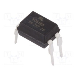 10 pcs : VO618A - Optocoupler, THT, Ch: 1, OUT: transistor, Uinsul: 5.3kV, Uce: 80V