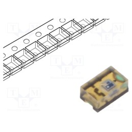 10 pcs : TEMT7000X01 - Phototransistor, 0805, λp max: 850nm, 20V, 60°, Lens: transparent
