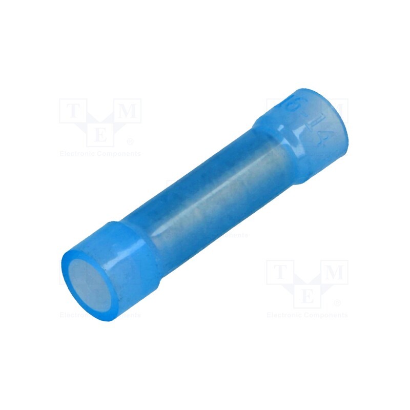 50 pcs : BM 80260 - Tip: butt splice, insulated, copper, 1.5÷2.5mm2, tinned, crimped