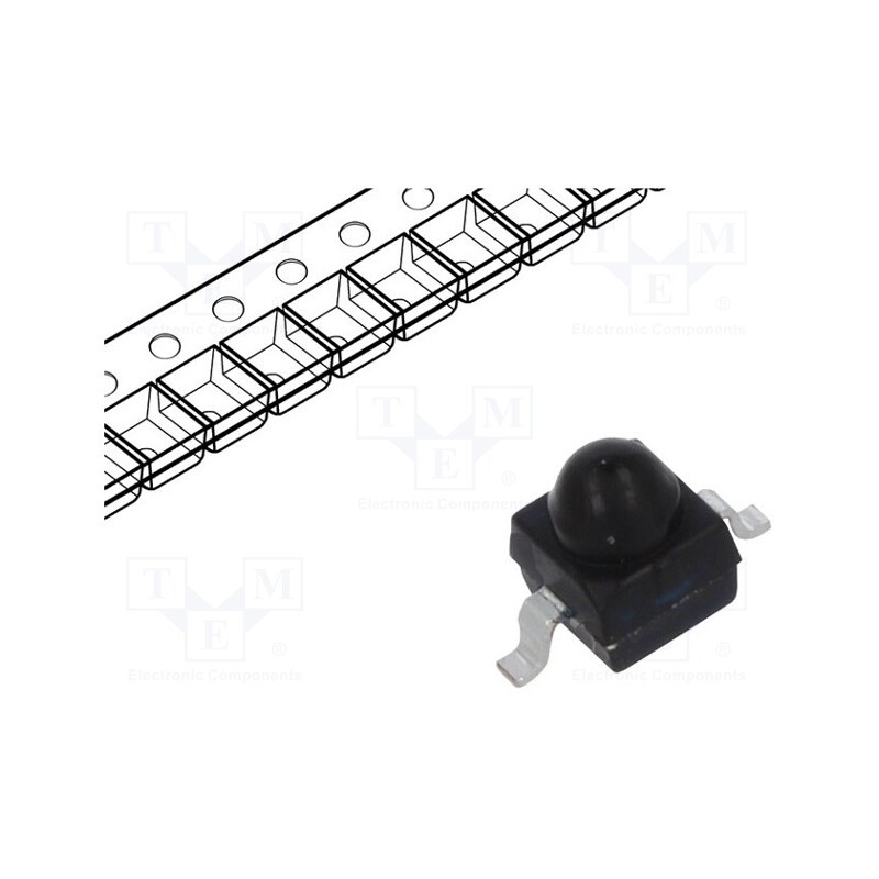 10 pcs : VEMD2020X01 - PIN IR photodiode, SMD, 940nm, 750÷1050nm, 30°, flat, black