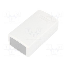 10 pcs : G434 - Enclosure: with panel, X: 50mm, Y: 90mm, Z: 32mm, ABS, light grey