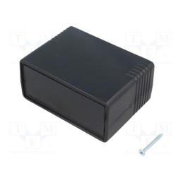 10 pcs : KM-42BN/BK - Enclosure: with panel, X: 88mm, Y: 64mm, Z: 43mm, ABS, black