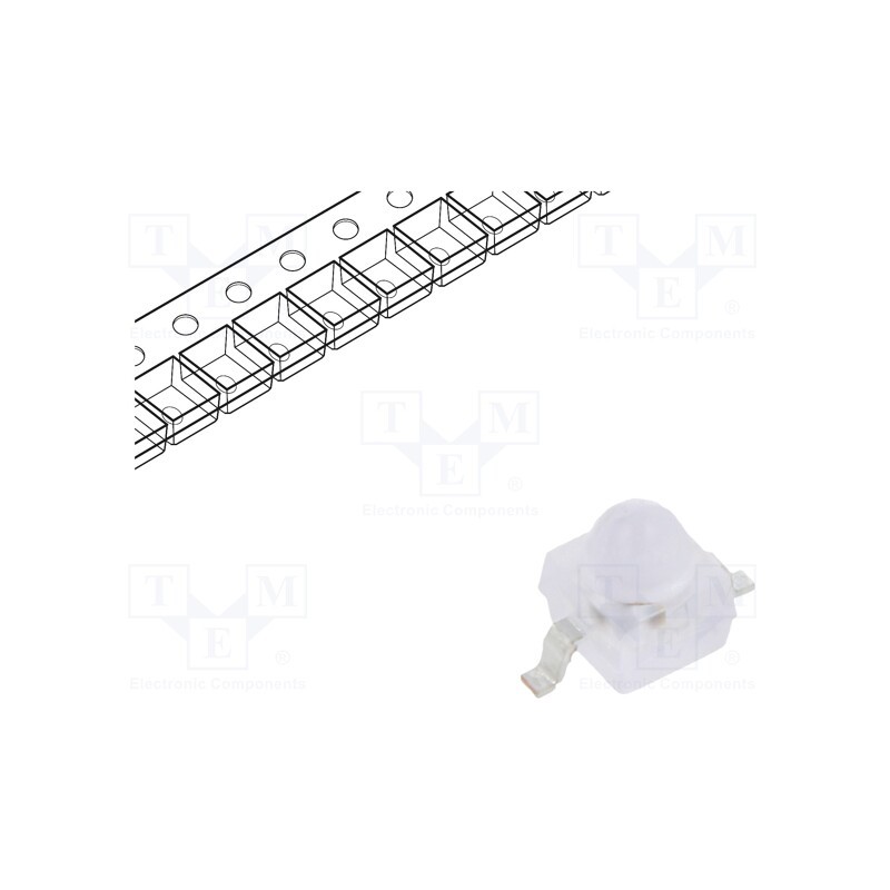 10 pcs : VLDK1235G - Power LED, amber, 11°, 70mA, λd: 611÷621nm, 2.3x2.3x2.8mm, SMD