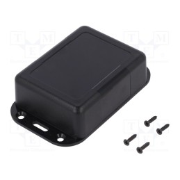 10 pcs : KM-79B BK - Enclosure: multipurpose, X: 68mm, Y: 88mm, Z: 31mm, with fixing lugs