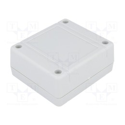 10 pcs : Z79J ABS - Enclosure: multipurpose, X: 79mm, Y: 89mm, Z: 38mm, ABS, grey, IP54