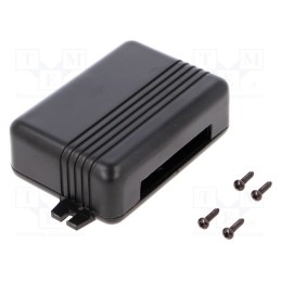 10 pcs : KM-54 BK - Enclosure: multipurpose, X: 63mm, Y: 90mm, Z: 32mm, with fixing lugs