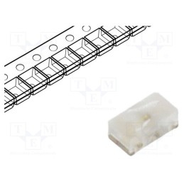 10 pcs : TLMY1100-GS08 - LED, SMD, 0603, yellow, 50÷80mcd, 1.6x0.8x0.6mm, 80°, 1.8÷2.4V, 20mA