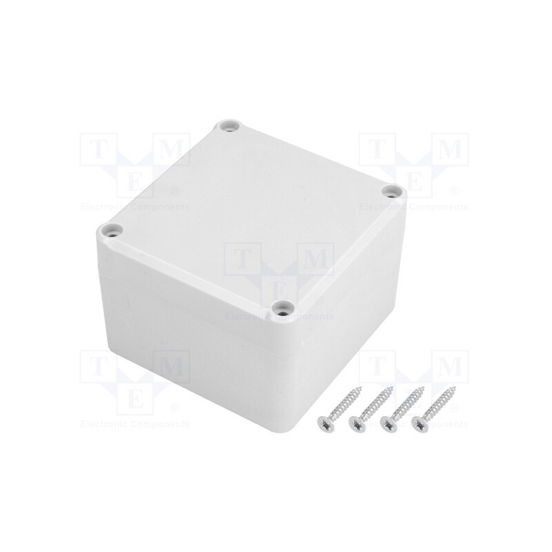 10 pcs : Z111J PS - Enclosure: multipurpose, X: 80mm, Y: 82mm, Z: 55mm, polystyrene, grey