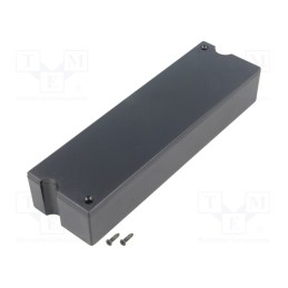 10 pcs : KM-101/BK - Enclosure: multipurpose, X: 40mm, Y: 139mm, Z: 25mm, ABS, black
