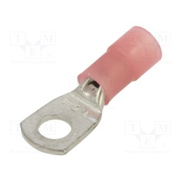 100 pcs : BM001191 - Tip: ring tube, M4, Ø: 4.2mm, 0.25÷1.5mm2, crimped, for cable, red